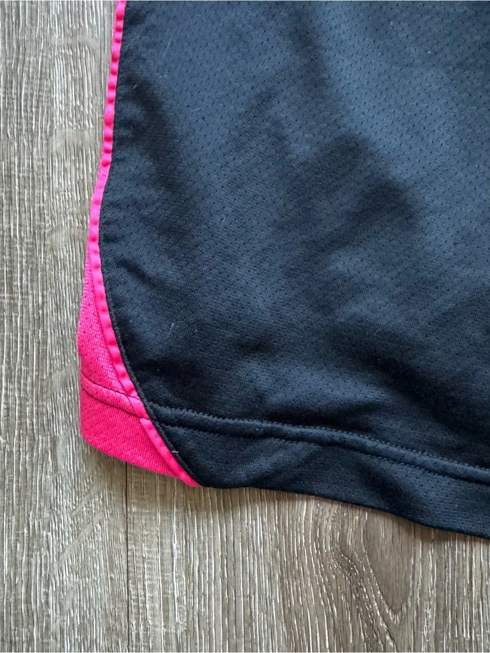 Nike Women's Black Shorts with Hot Pink Side Panels